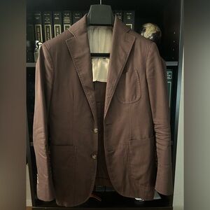 Suitsupply Dark Brown Cotton Sportscoat SIZE 32R